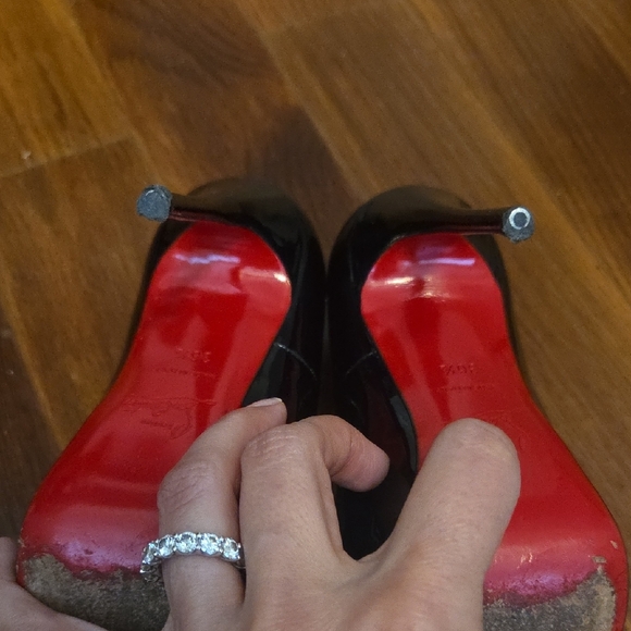 Christian Louboutin Black Patent Heels - Picture 3 of 3